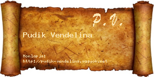 Pudik Vendelina névjegykártya